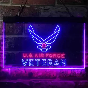 US Air Force Veteran Neon-Like LED Sign