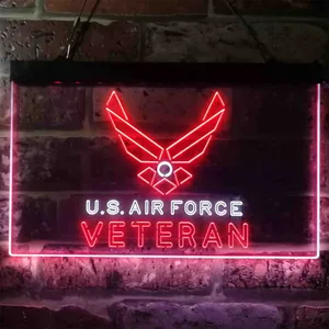 US Air Force Veteran Neon-Like LED Sign