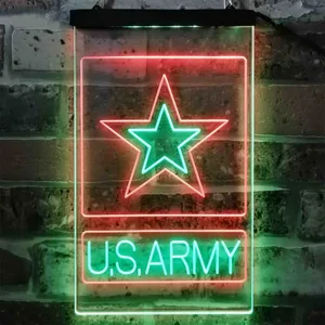 US Army Logo Neon-Like LED Sign