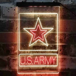 US Army Logo Neon-Like LED Sign