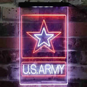 US Army Logo Neon-Like LED Sign