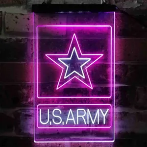 US Army Logo Neon-Like LED Sign