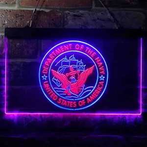 US Navy Logo Neon-Like LED Sign