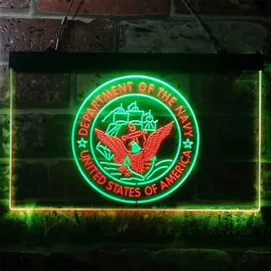 US Navy Logo Neon-Like LED Sign