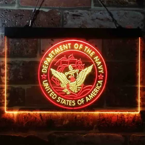 US Navy Logo Neon-Like LED Sign