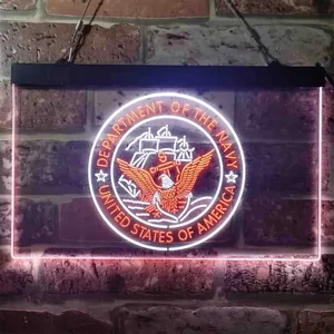 US Navy Logo Neon-Like LED Sign