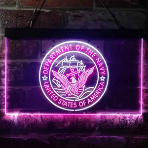 US Navy Logo Neon-Like LED Sign