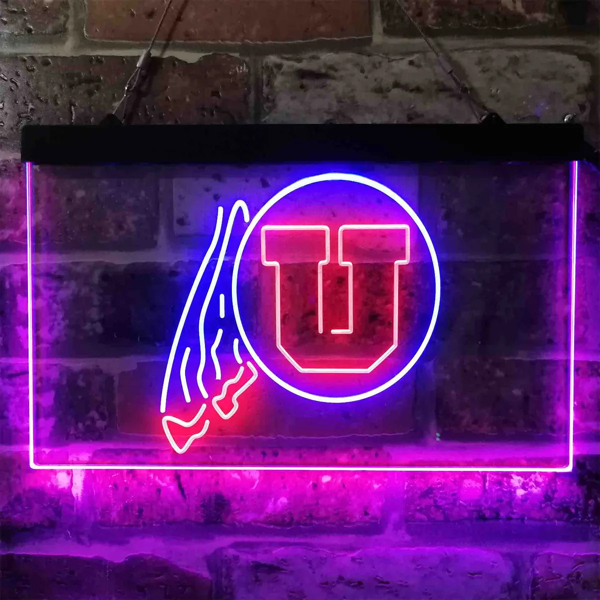 Utah Utes Logo Neon-Like LED Sign