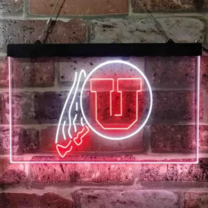 Utah Utes Logo Neon-Like LED Sign