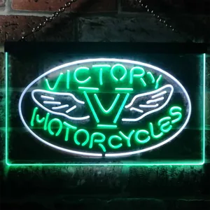 Victory Motorcycles Wings Neon-Like LED Sign