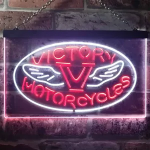 Victory Motorcycles Wings Neon-Like LED Sign