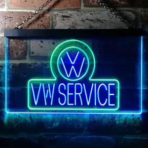 Volkswagen VW Service Neon-Like LED Sign