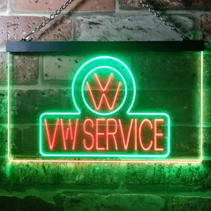 Volkswagen VW Service Neon-Like LED Sign