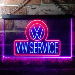 Volkswagen VW Service Neon-Like LED Sign