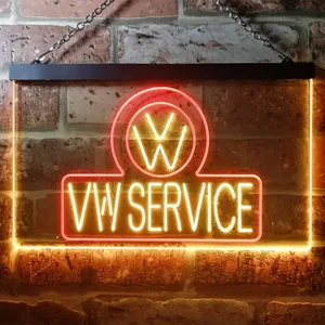 Volkswagen VW Service Neon-Like LED Sign