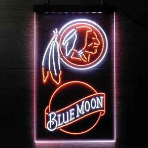 Washington Football Team Blue Moon Neon-Like LED Sign - Legacy Edition