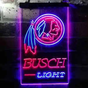 Washington Football Team Busch Light Neon-Like LED Sign