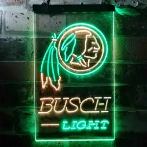Washington Football Team Busch Light Neon-Like LED Sign
