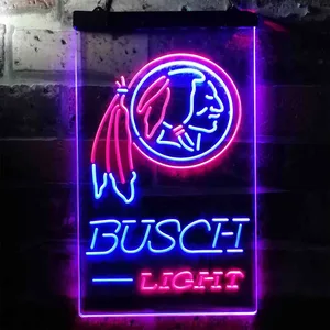 Washington Football Team Busch Light Neon-Like LED Sign