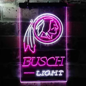 Washington Football Team Busch Light Neon-Like LED Sign