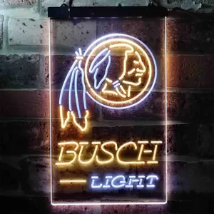 Washington Football Team Busch Light Neon-Like LED Sign