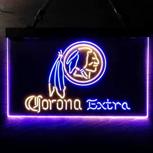 Washington Football Team Corona Extra Neon-Like LED Sign - Legacy Edition