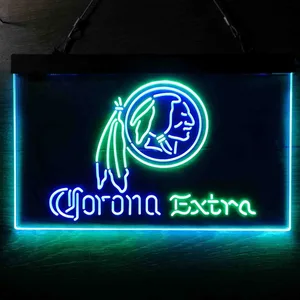Washington Football Team Corona Extra Neon-Like LED Sign - Legacy Edition