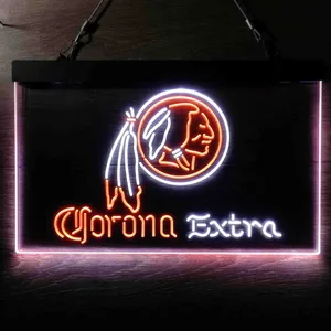 Washington Football Team Corona Extra Neon-Like LED Sign - Legacy Edition