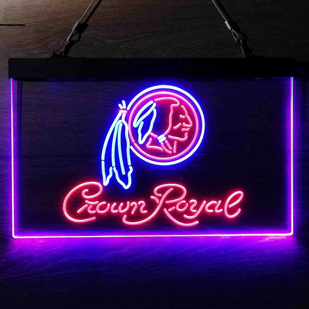 Washington Football Team Crown Royal Neon-Like LED Sign - Legacy Edition
