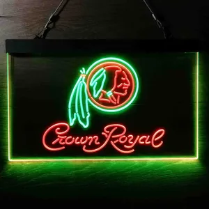 Washington Football Team Crown Royal Neon-Like LED Sign - Legacy Edition