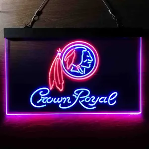 Washington Football Team Crown Royal Neon-Like LED Sign - Legacy Edition