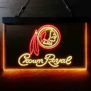 Washington Football Team Crown Royal Neon-Like LED Sign - Legacy Edition