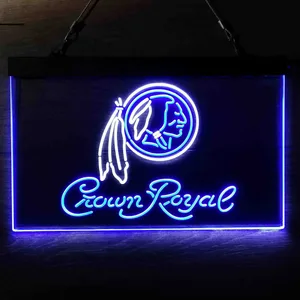 Washington Football Team Crown Royal Neon-Like LED Sign - Legacy Edition
