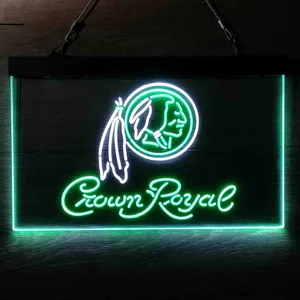 Washington Football Team Crown Royal Neon-Like LED Sign - Legacy Edition