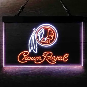 Washington Football Team Crown Royal Neon-Like LED Sign - Legacy Edition