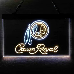 Washington Football Team Crown Royal Neon-Like LED Sign - Legacy Edition