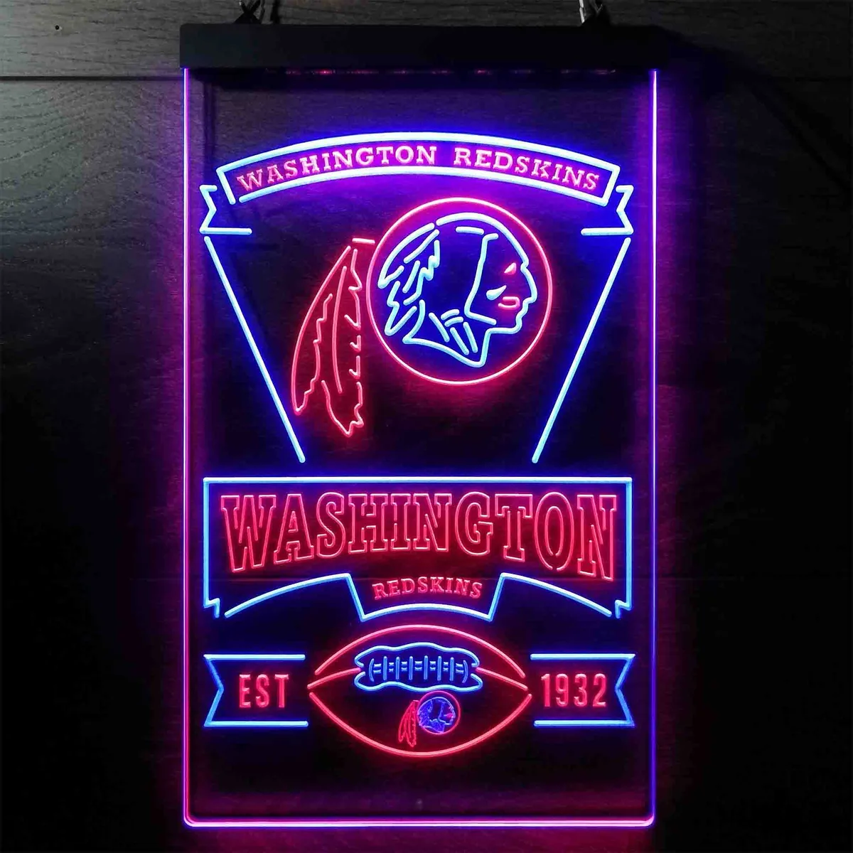 Washington Football Team EST 1932 Neon-Like LED Sign