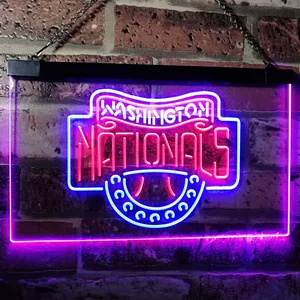 Washington Nationals  Logo 1 Neon-Like LED Sign - Legacy Edition