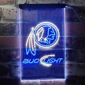 Washington Football Team Bud Light Neon-Like LED Sign