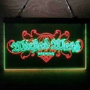 Wicked Weed Brewing Banner Neon-Like LED Sign