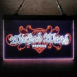 Wicked Weed Brewing Banner Neon-Like LED Sign
