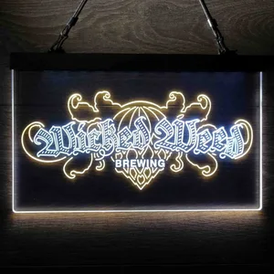 Wicked Weed Brewing Banner Neon-Like LED Sign