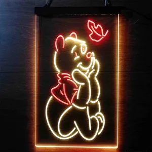 Winnie The Pooh Leaf Neon-Like LED Sign
