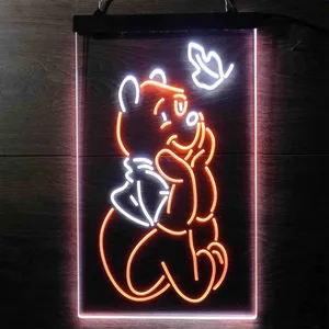 Winnie The Pooh Leaf Neon-Like LED Sign