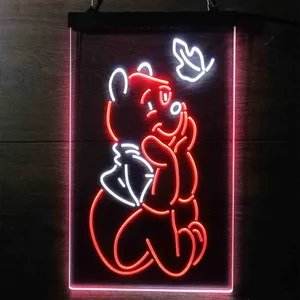 Winnie The Pooh Leaf Neon-Like LED Sign