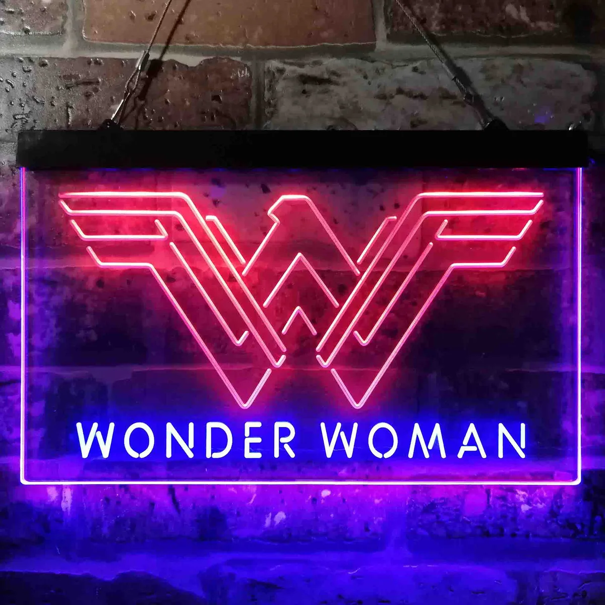 Wonder Woman Logo Neon-Like LED Sign