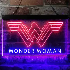 Wonder Woman Logo Neon-Like LED Sign