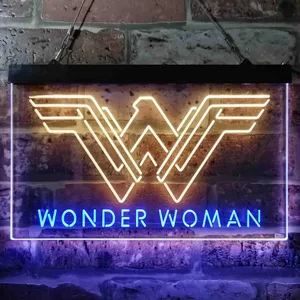 Wonder Woman Logo Neon-Like LED Sign