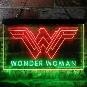 Wonder Woman Logo Neon-Like LED Sign