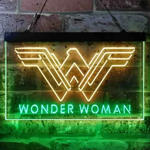 Wonder Woman Logo Neon-Like LED Sign